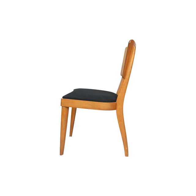 Heywood-Wakefield Heywood Wakefield Mid-Century Modern M154 "Dog Biscuit" Dining Chairs, Set of Four For Sale - Image 4 of 10