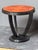 Émile-Jacques Ruhlmann French Art Deco Ebonized Round Side Table With Burl Walnut Top - Two Available For Sale - Image 4 of 11