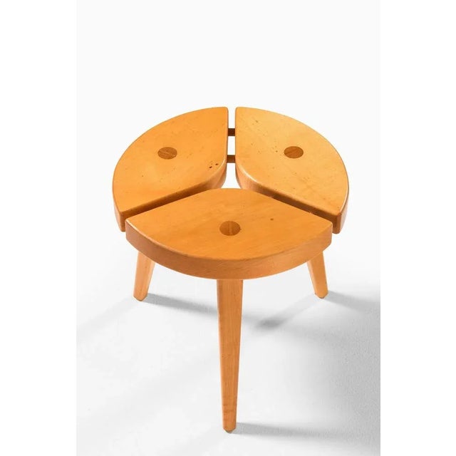 Wooden Stool, Sweden, 1970s For Sale - Image 3 of 6