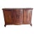French Provincial Louis XV Carved Oak Marble Top Sideboard Buffet For Sale