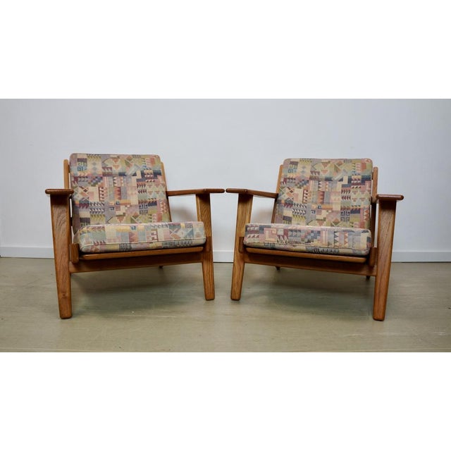 GE-290 Armchairs in Teak by Hans J Wegner for Getama, 1950s, Set of 2 For Sale - Image 10 of 10