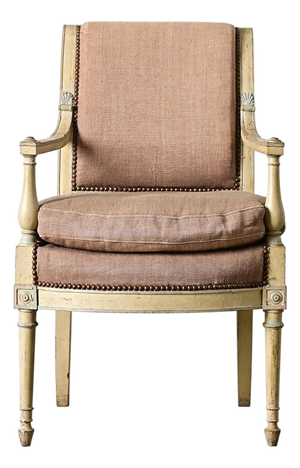 French 19th Century Directoire Painted Fauteuil