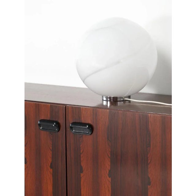 Spherical Murano Glass Table Lamp by Alfredo Barbini for Made Murano Glass, 1970s For Sale - Image 6 of 6