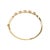 Contemporary 14K Yellow Gold Alternating Trillion Tanzanite and 1/3 Cttw Diamond Bangle Bracelet - Size 7" For Sale - Image 3 of 6
