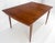 Brown Danish Mid Century Modern Walnut Dining Table on Tapered Legs Two Leaves For Sale - Image 8 of 10