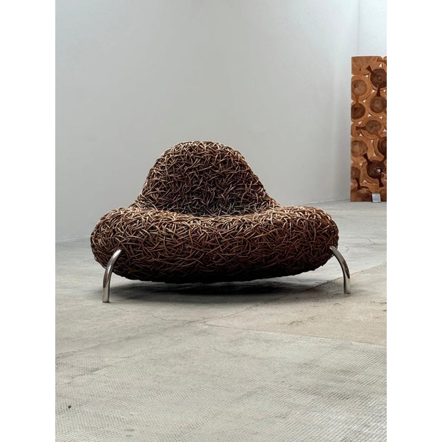 Rattan Wicker Nest Chair from Udom Udomsrianan & Planet 2001, Thailand, 2000s For Sale - Image 14 of 14