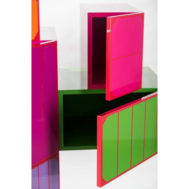 Man Cabinet in Powder-Coated Aluminum by altreforme Dimensions: D 45 x W 156 x H 177 cm. Materials: Powder-coated...