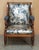 Antique Napoleonic Hardwood and Blue Leather Reclining Library Armchair by Robert Daws, 1830s For Sale - Image 3 of 18