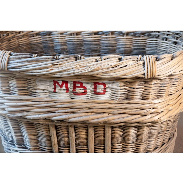 French French Champagne Harvesting Basket For Sale - Image 3 of 8