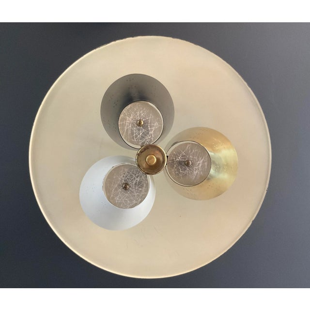 Mid-Century Tricone Reflector Lightolier Attributed Fixture For Sale - Image 11 of 11