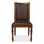 Art Deco French Empire Dining Chairs in Brown Leather, Sets of 2 For Sale - Image 3 of 11