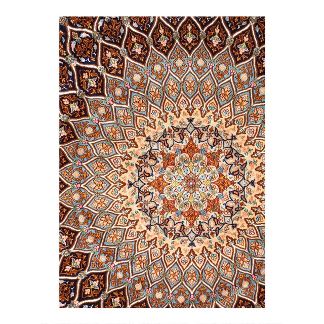The Isfahan rugs are made with exceptionally good quality of wool & silk. They use traditional motifs inspired by...