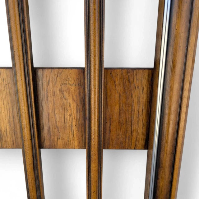 Mid-Century Modern Walnut Veneer King Headboard With Chrome Trim, 1960s For Sale - Image 12 of 18