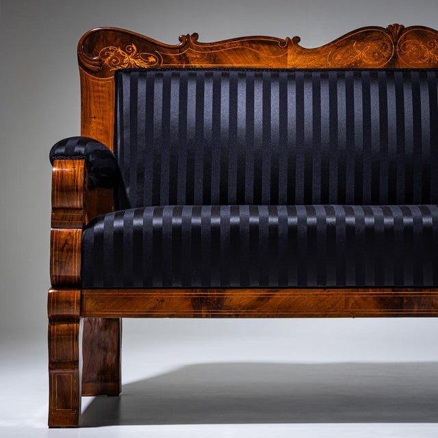 Biedermeier Settee, Germany, 1830 For Sale - Image 6 of 10