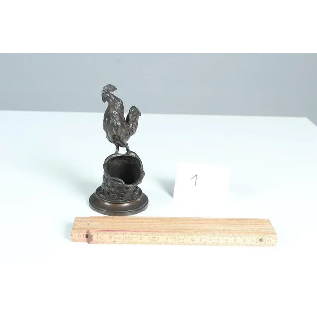 Rooster on a Basket Figure by Auguste Cain, 1800s For Sale - Image 6 of 7