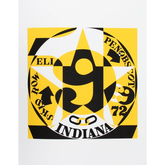 Decade Autoportrait Serigraph by Robert Indiana For Sale