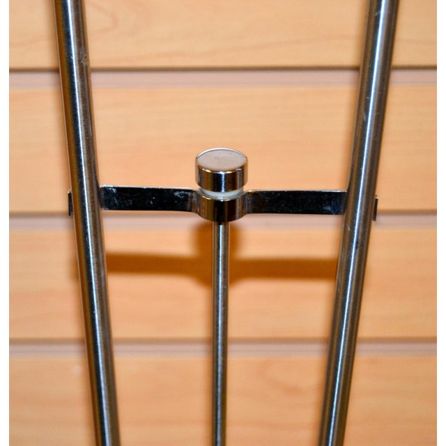 20th Century Estiluz Chrome Torchière Halogen Floor Lamp Leonardo Marelli Italy For Sale - Image 9 of 16