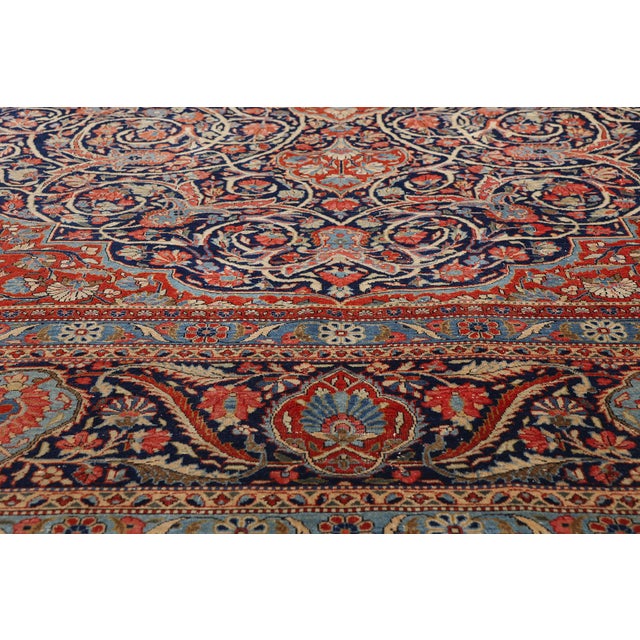 Late 19th Century Late 19th Century Persian Tabriz Rug, 08'08 X 11'10 For Sale - Image 5 of 10