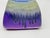 Metal Beautiful Blue Drip Glazed Fantoni Square Fantoni Vase For Sale - Image 7 of 14