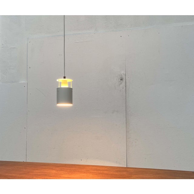 Mid-Century Modern Danish Minimalist Fyrtønden Pendant Lamp by Asger Bay Christiansen for Lys, 1960s For Sale - Image 13 of 18