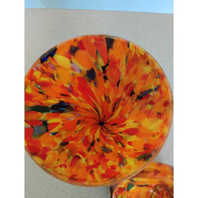 1970s Franz Welz Czech Art Glass Lidded Candy Dish For Sale - Image 4 of 6