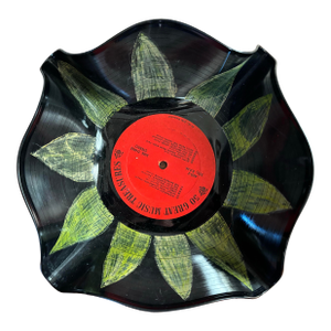Pop Art Painted Record Bowl