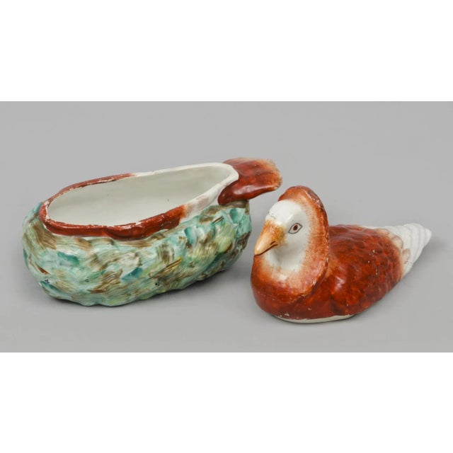 Staffordshire Style Dove Tureen For Sale In Boston - Image 6 of 8