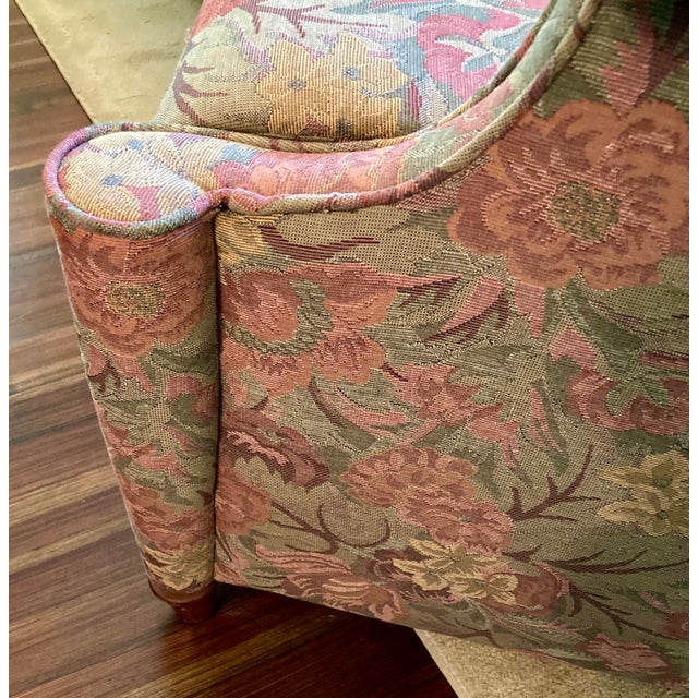1980s Pair of Vintage David Edward Club Chairs With Floral Print For Sale - Image 5 of 17