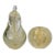 Midcentury Murano Glass Gold Flake Pear & Apple Bookends For Sale