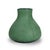 1910s Antique Art & Crafts Matte Green Bulbous Pottery Vase Signed C1910 For Sale - Image 5 of 8
