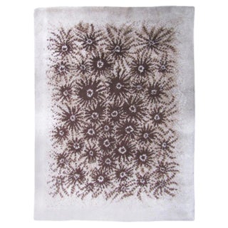 Vintage French Cogolin Hand Knotted Modern Rug For Sale