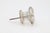 Mid 20th Century Vintage 2 In. Round Glass Cabinet Drawer Knob Set For Sale - Image 5 of 6
