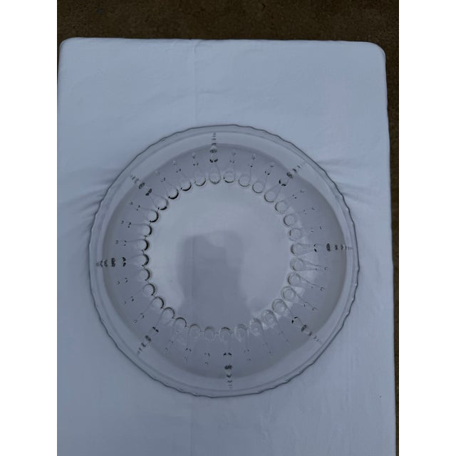 1930's New Martinsville Crystal and Emerald Radiance Punch Bowl With Underplate and Ladel, Complete Set For Sale - Image 4 of 11