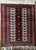 Textile Handwoven Red and Burgundy Geometric Rug with Ivory Fringes, 1990s For Sale - Image 7 of 7