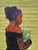 Dolls, Not Babies by Joseph Idowu | Acrylic on canvas Portrait of a girl holding a stuffed animal. For Sale