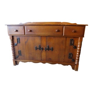 1930s Monterey Rancho Sideboard in Smokey Maple -Model #8127 For Sale