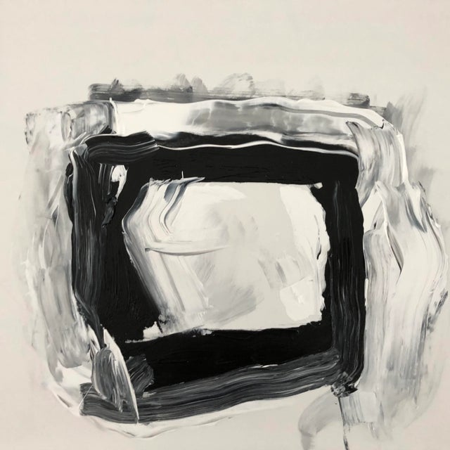 2010s “Television” Abstract Painting Acrylic 15 X 12 by Erik Sulander on Dacron For Sale - Image 5 of 5