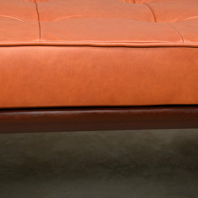 GE19 Daybed in Teak and Camel Leather by Hans J. Wegner for Getama, Denmark, 1960s For Sale - Image 10 of 12