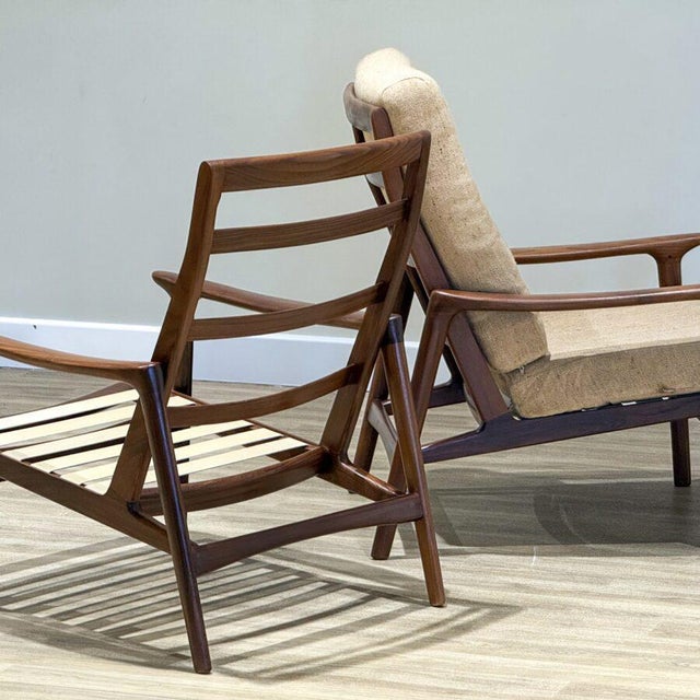 Teak Lounge Chairs by Guy Rogers, 1960, Set of 2 For Sale - Image 6 of 12