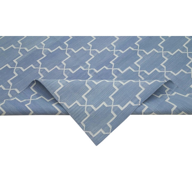 Blue Dhurrie Rug Chairish