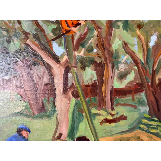 Green 1971 Vintage C. Stanley Impressionist Oil on Canvas Painting/ Sold For Sale - Image 8 of 12