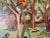 Green 1971 Vintage C. Stanley Impressionist Oil on Canvas Painting/ Sold For Sale - Image 8 of 12