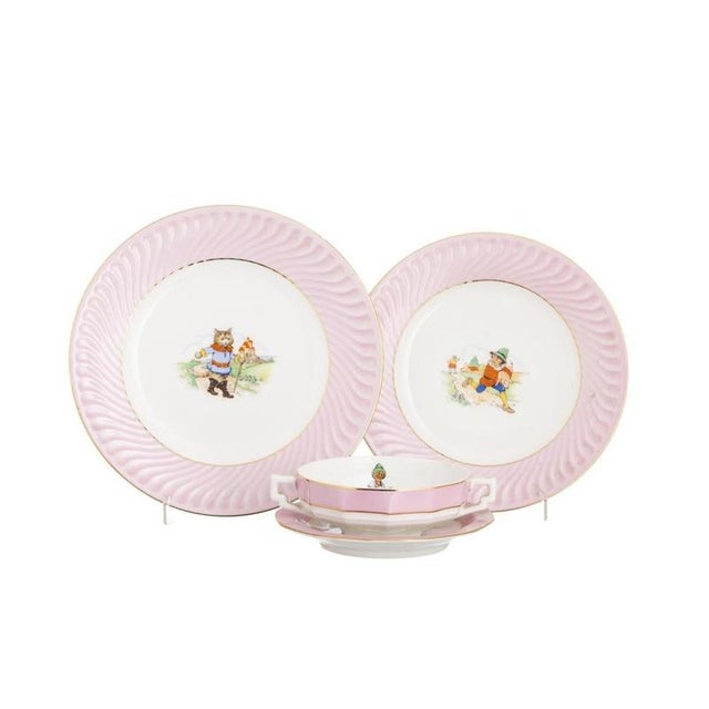 Porcelain Boys Set from Vista Alegre, Set of 3 For Sale - Image 6 of 6