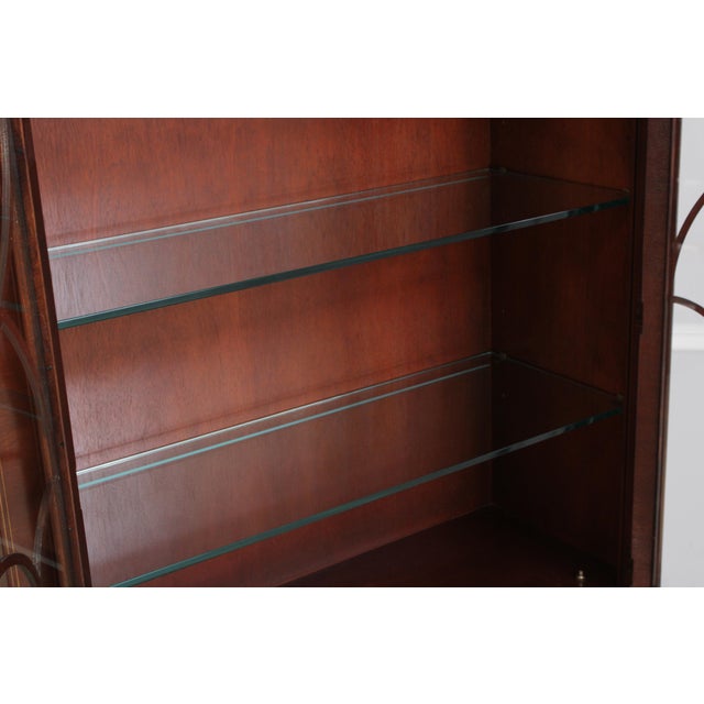 Wood Baker Dome Top Mahogany Historic Charleston China Cabinet For Sale - Image 7 of 17