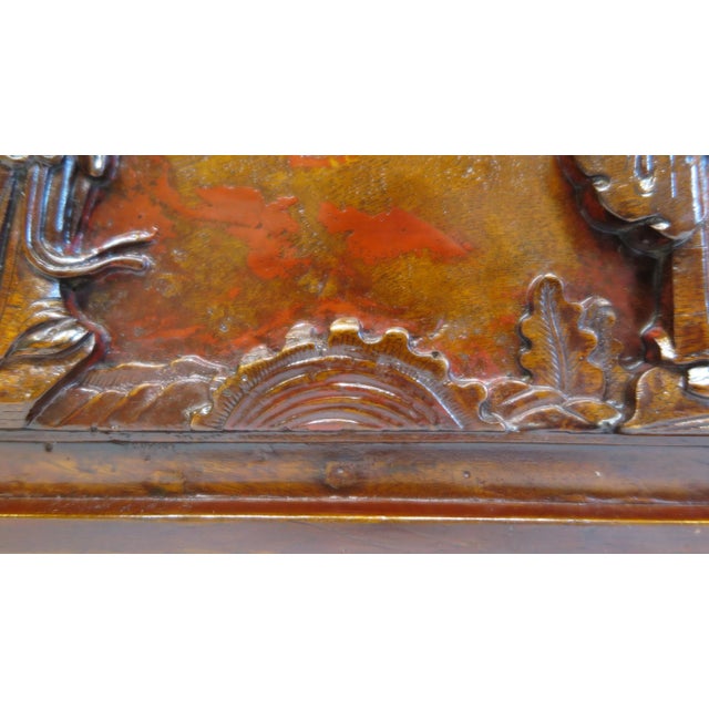 Wood 19th Century Chinese Carved Panel Board For Sale - Image 7 of 11