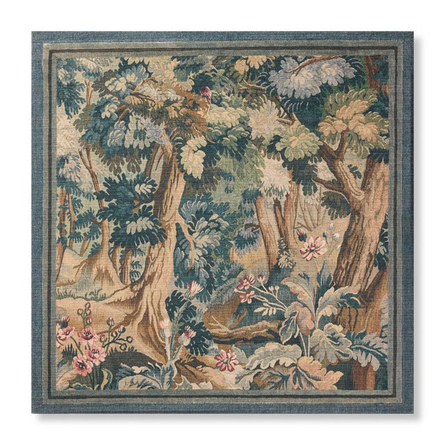 Loloi Rugs Loloi Gathering Grove Multi / Green 3'-4" x 3'-4" Wall Art For Sale - Image 4 of 4