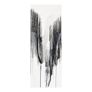Contemporary Abstract Pigment and Ice on Yupo Painting "Ablation Zone 6" by Jaanika Peerna