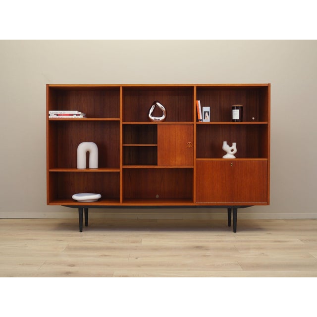 Danish Teak Bookcase, 1970s For Sale - Image 3 of 16