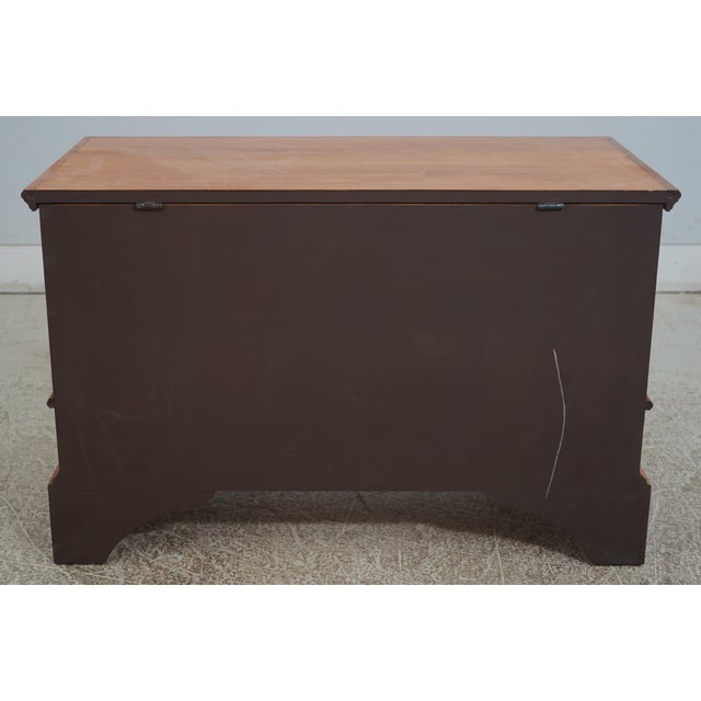 Eldred Wheeler Inlaid Maple Blanket Chest W. Drawers For Sale - Image 10 of 12