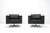 Minimalist Black Leather Swivel Club Chairs, 1990s, Set of 2 For Sale - Image 10 of 11